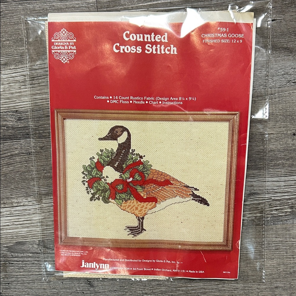 Janlynn Christmas Goose Counted Cross Stitch Kit